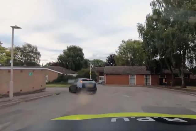 Police in pursuit of the Ford Focus.
