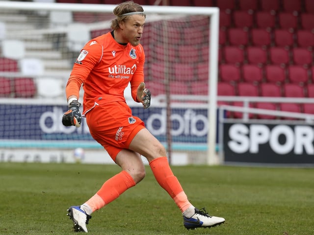 The Bristol Rovers keeper has a consistent game. His ratings include diving (66), positioning (66), reflexes (65), handling (64) and kicking (60).