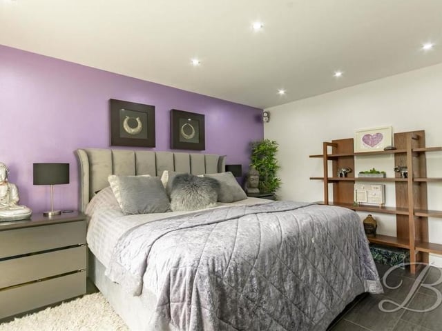 The beautiful master bedroom can be found in the ground floor. Boasting a walk-in wardrobe and an en suite bathroom, it also has underfloor heating.