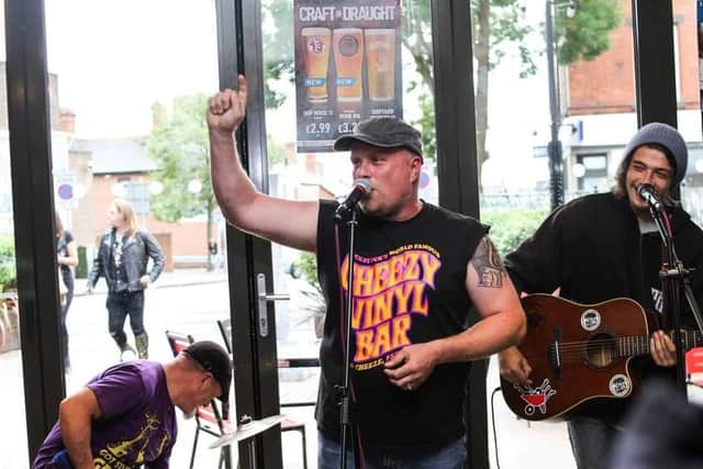 Performers at the DH Lawrence Music Festival two years ago.
