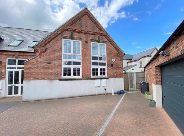 This converted school, a three-bedroom property on Goose Green Lane in Shirland, is on the market for £320,000 with estate agents Smartmove Homes, of Ripley.