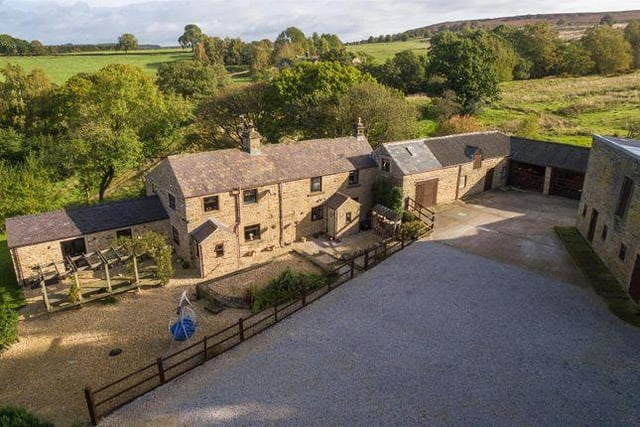 This five bedroom house comes with 20 acres of prime Derbyshire countryside and is marketed by Fine & Country, 01332 494289.