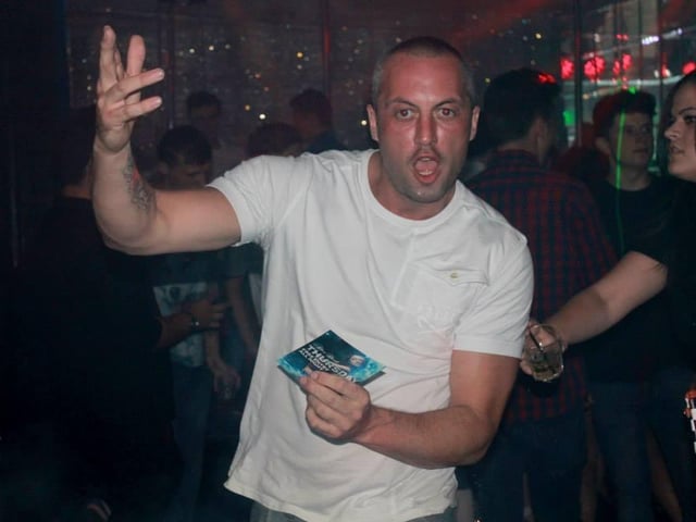 Busting some moves on the dance floor