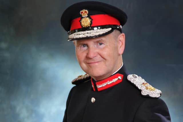 Sir John Peace, Lord-Lieutenant of Nottinghamshire.