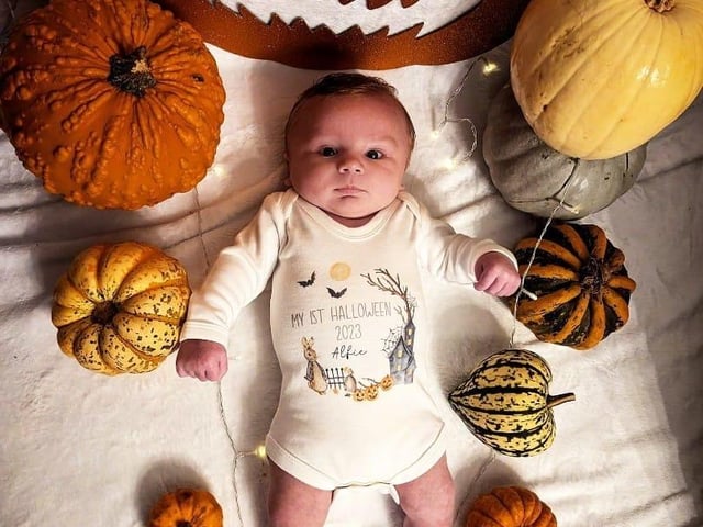 Baby Alfie's first Halloween.