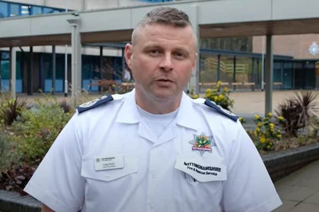 Chief Fire Officer Craig Parkin, of Nottinghamshire Fire & Rescue Service.