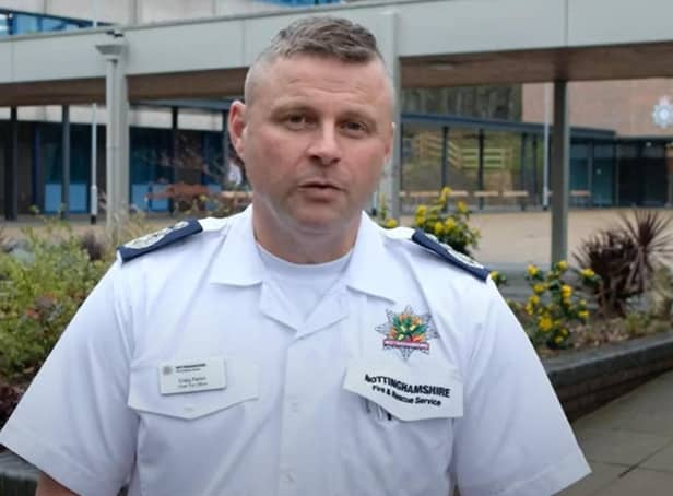 Chief Fire Officer Craig Parkin, of Nottinghamshire Fire & Rescue Service.