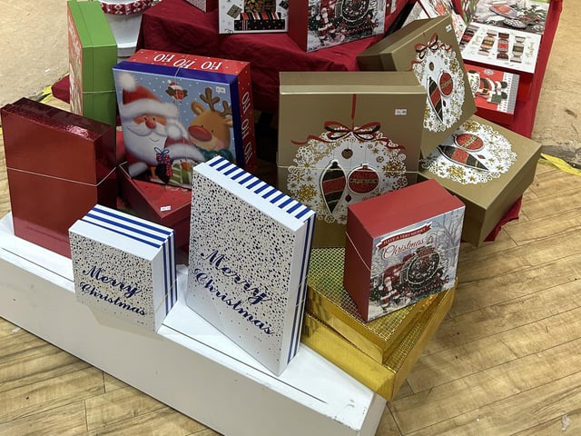 They have a large selection of Christmas gift wrapping accessories