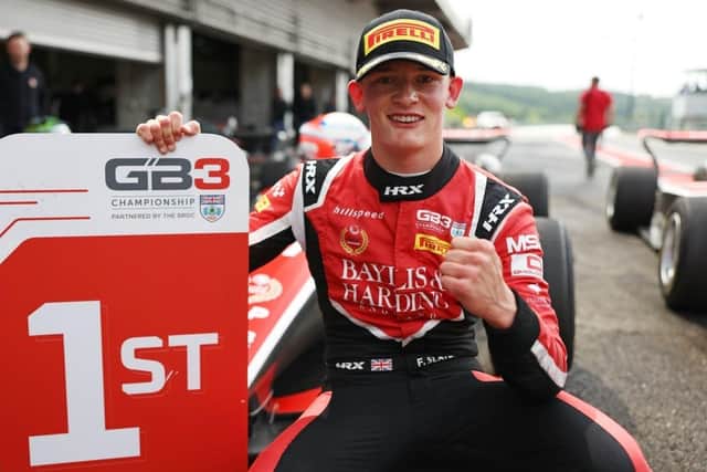 Former Hillspeed racer Freddie Slater has mad the step up to Formula One. Pic: Dom Gibbons / JEP.