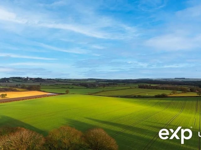 The property is just a stones thrown from stunning rural views