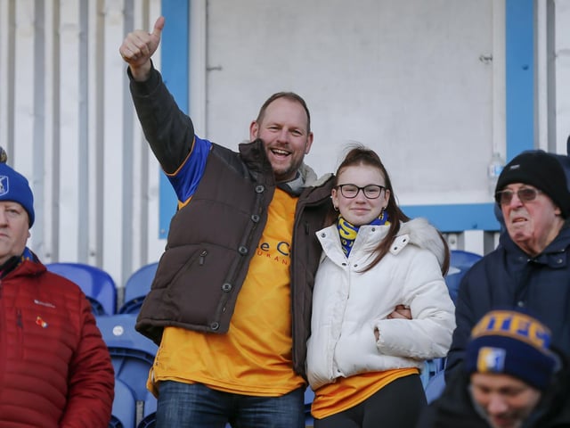 Mansfield Town fans watched their side beaten at home in the league for the first time this season.