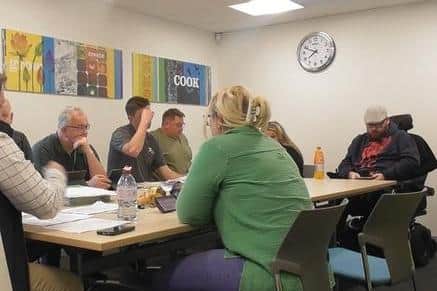 Exasperated members during the Blidworth's Parish Council meeting
