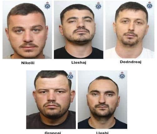 A gang of burglars have admitted carrying out a series of high-value burglaries across Nottinghamshire and several other counties in which about £1 million worth of belongings were stolen. (Bottom two offenders L to R Gropcaj, Lleshi)
