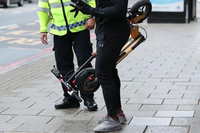 The Government said ministers had recently written to all major e-scooter retailers reminding them of their responsibility to inform customers of the law when selling e-scooters.