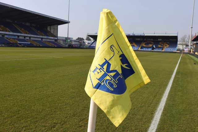 A general view of One Call Stadium prior to the Sky Bet League One match between Mansfield Town and Northampton Town at One Call Stadium on March 21, 2026 in Mansfield, England. (Photo by Pete Norton/Getty Images)