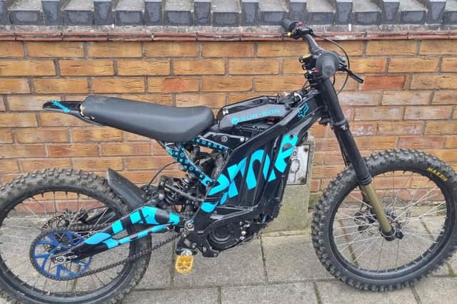 Police seized this electric motorbike in Sutton after the rider had no insurance