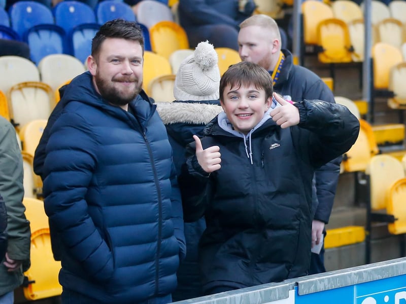 Mansfield Town fans ahead of the 3-2 win over Hartlepool United. Can you spot someone you know?