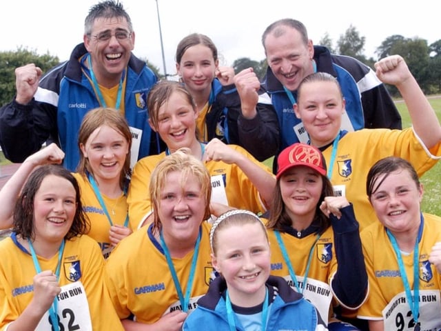 Mansfield Town Ladies U14s at the 2008 Mansfield Half.