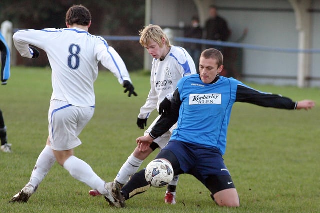 2007: Here's some action from the football game between Kimberley Town and Armthorpe.