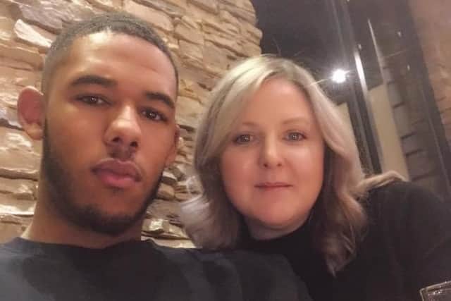 Samantha Dennis with her son William.
