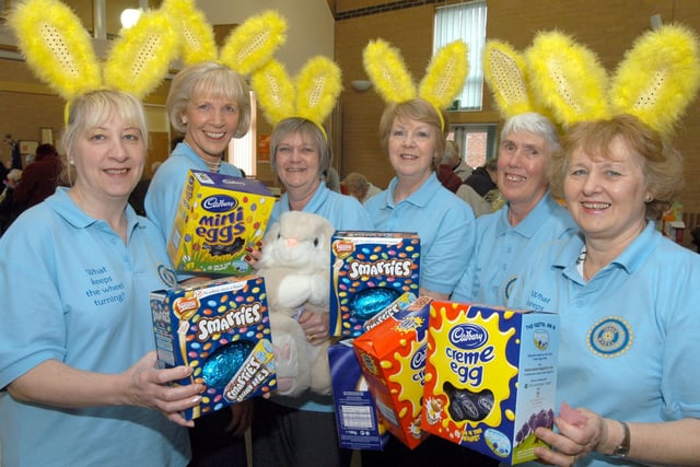 Some of the members of Kirkby Inner Wheel pictured at their Easter Fair held at Trinity Centre Point in 2008Pictured from the left are; Julie Hayes, Jean Matthew, Judi Parkinson, Freda Smith, Gennis Butler and Ann Wilson, Club President