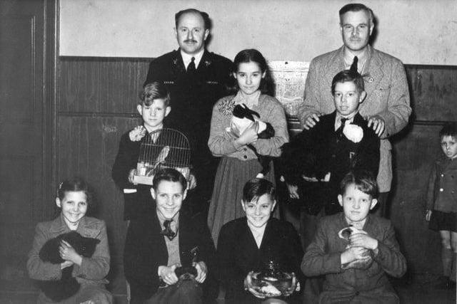 A pet show including members of the club.