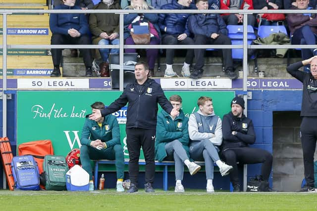 Nigel Clough during the Sky Bet League 2 match against Barrow AFC at the SO Legal Stadium, 27 April 2024Photo credit : Chris & Jeanette Holloway / The Bigger Picture.media