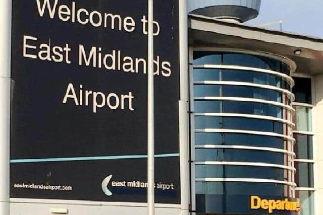 East Midlands Airport.