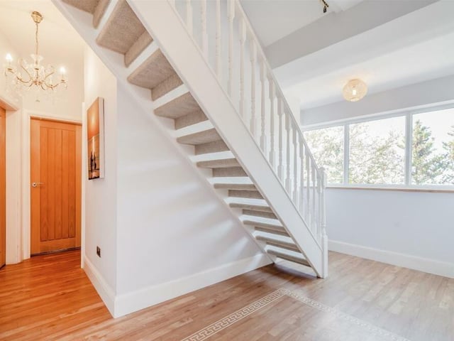 One of the inner hallways contains this staircase to the fifth bedroom at the dormer bungalow.