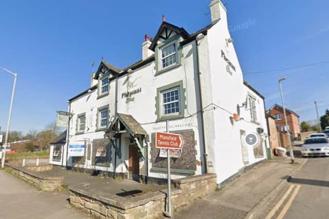 The Pheasant Inn closed in 2019 but a plan to convert the first and second floors of the building into four apartments was granted permission by Mansfield District Council last October. (Picture: Google Earth.)