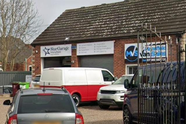 Star Garage at New Mill Ln, Mansfield Woodhouse, Mansfield NG19 9BL: Was given a five-star rating out of 161 reviews.
