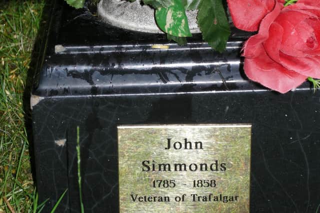 John Simmonds' grave in Mansfield - Picture: Ruth Crook