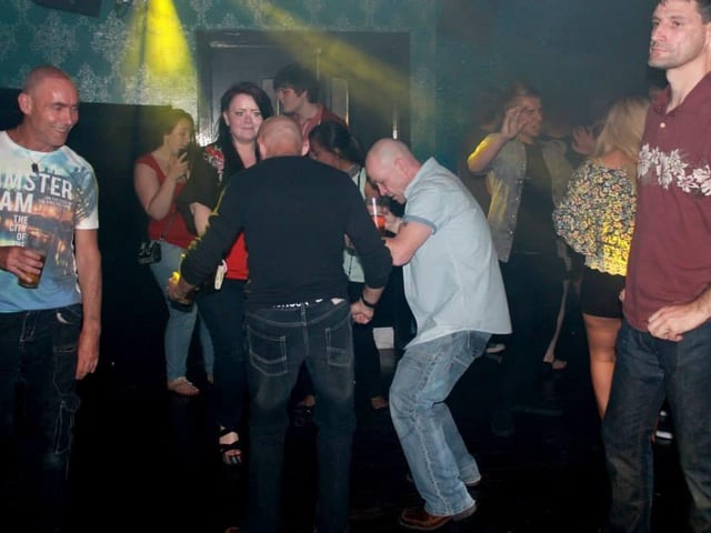 Busting some moves on the dance floor