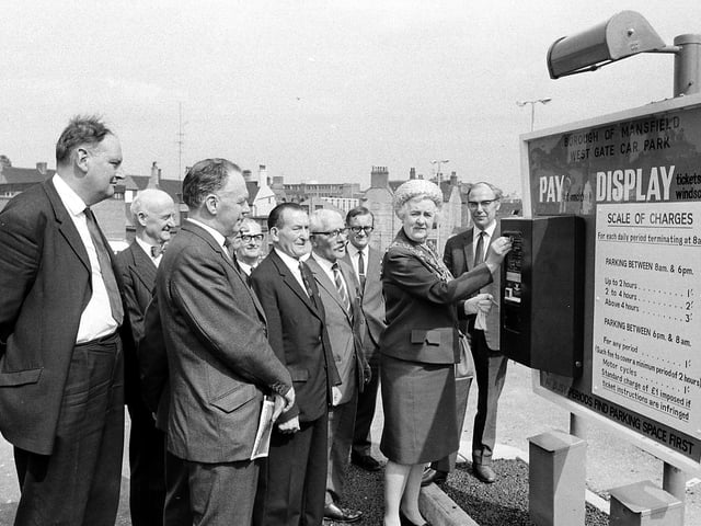 Opening West Gate Pay and Display in 1970