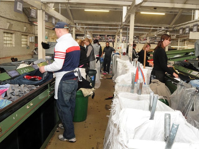 One of the largest textile recycling factories in the country.