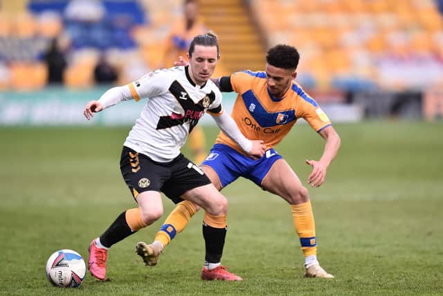 Aaron Lewis in action for Newport against the Stags two years ago.