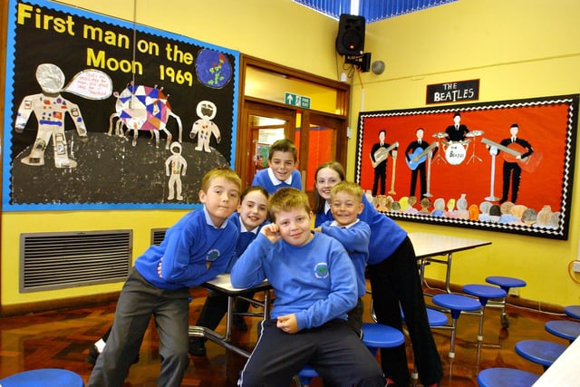 Pupils were celebrating the school being part of the community for 40 years in 2004.