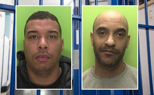 Vincent Brown (left) and Ti Carr were both handed long jail terms for the attack. Photo: Nottinghamshire Police