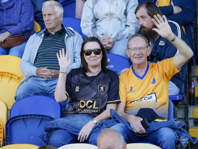 Stags fans ahead of the 2-1 win over Stockport County