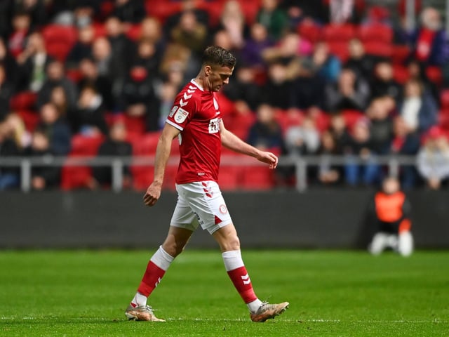 Andy King of Bristol City leaves the pitch after being shown a red card against Queens Park Rangers. It is their only red card this season.
