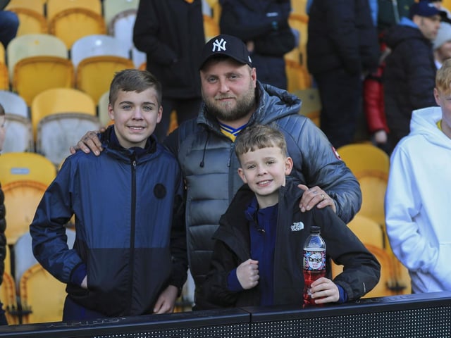 Mansfield Town fans ahead of the win over Barnsley. All pics: Chris and Jeanette Holloway