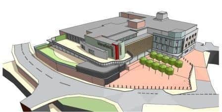 An artist's Impression of the Beales public sector hub. (Photo by: Mansfield Council)