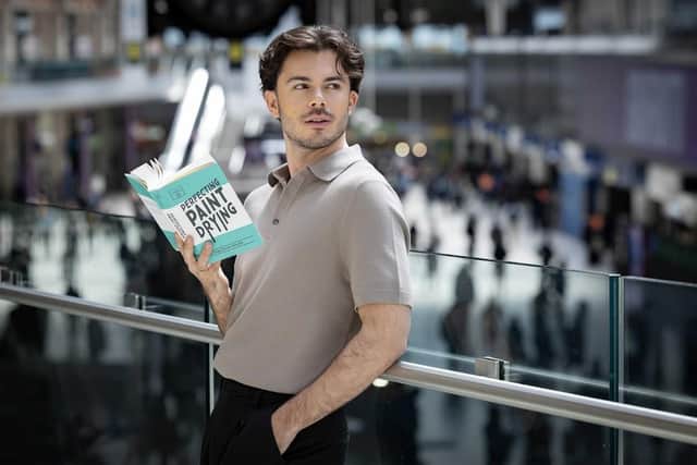 Trainline has launched a new series of limited-edition ‘decoy’ book covers in collaboration with Jack Edwards at London Waterloo Station, designed to allow travellers to conceal their reading material in public, as one in two admit stigma over being seen with 'spicy books'. Pic: Matt Alexander/PA Media Assignments