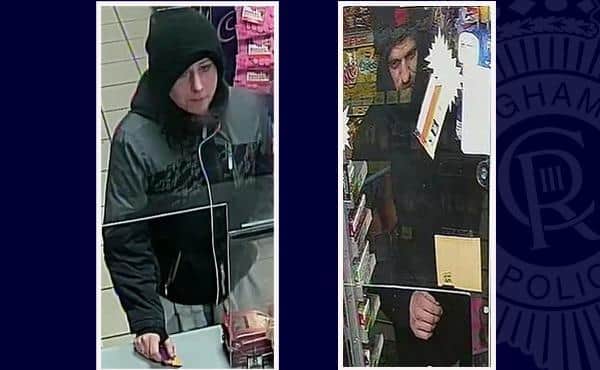 CCTV image released by Nottinghamshire Police.