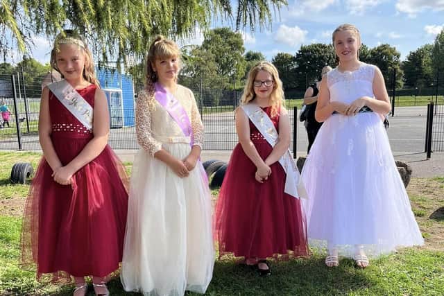 The Gala Queens were all smiles at Kirkby's party in the park.
