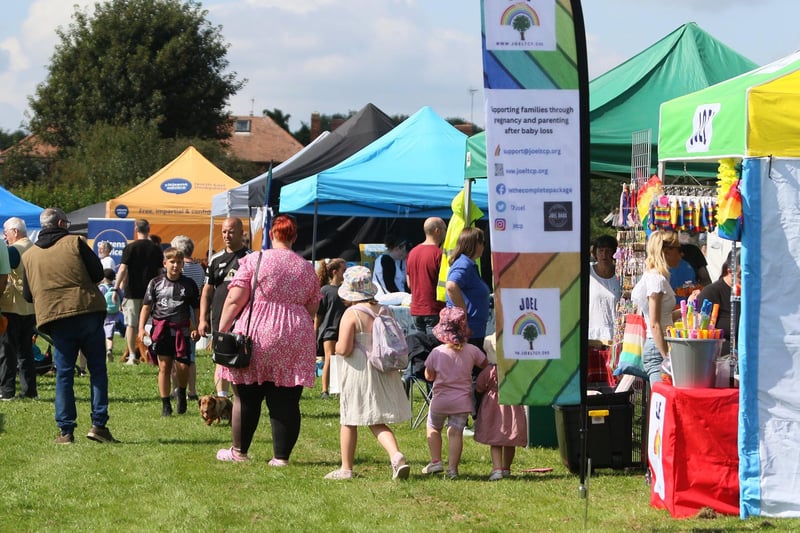 Hundreds flocked to the field and enjoyed a day of family-fun in the sun.