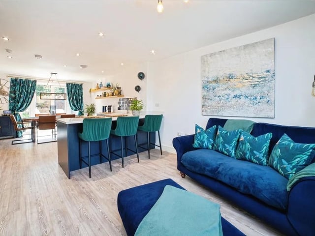 The open plan layout lends itself perfectly to family life