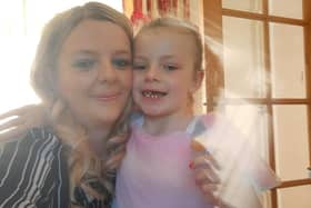 Proud mum Samantha Dudley and daughter Luna-Annie, who is now a happy five-year-old thanks to life-saving open heart surgery.