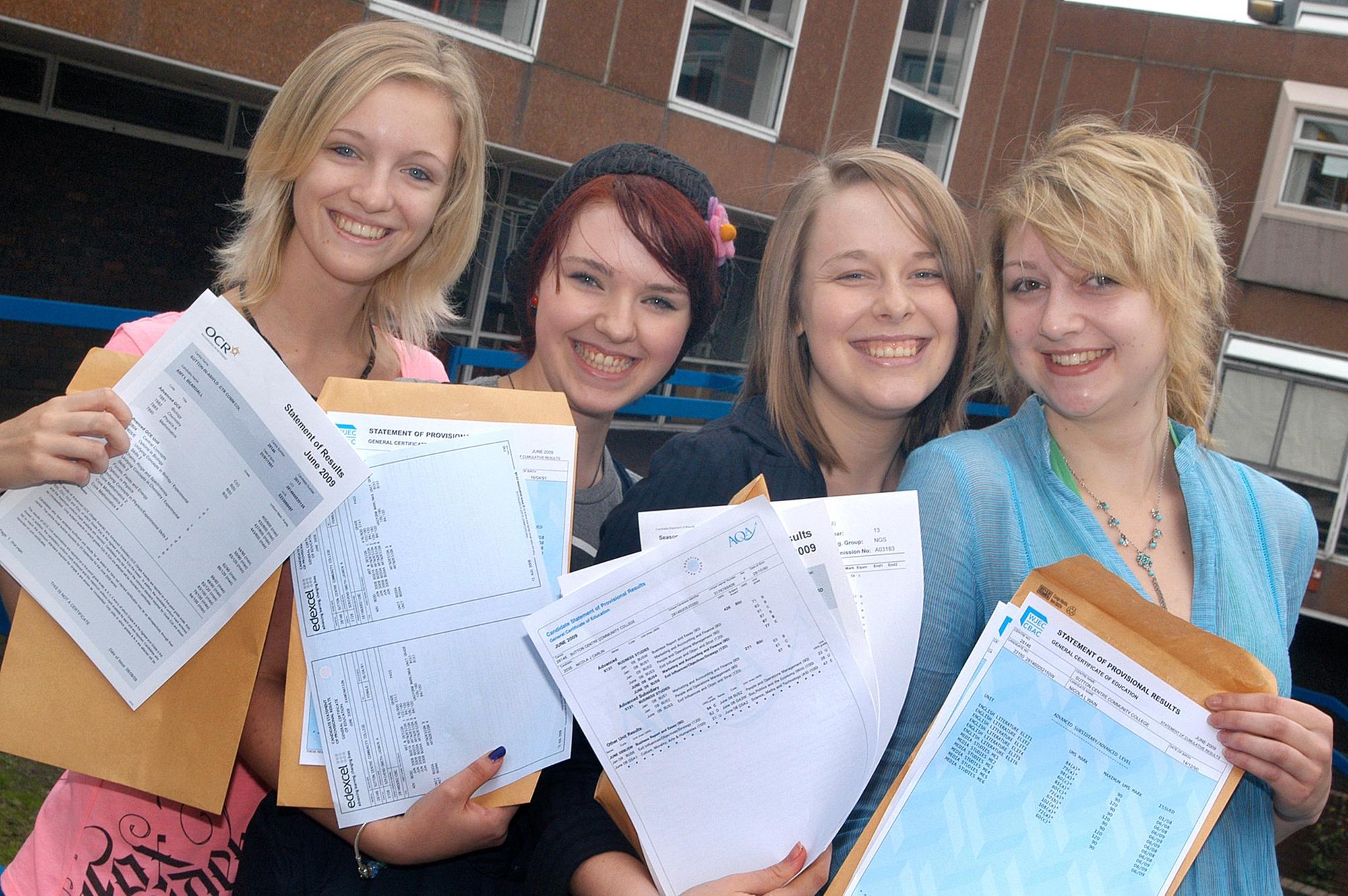A look back at Mansfield students getting their A Level results