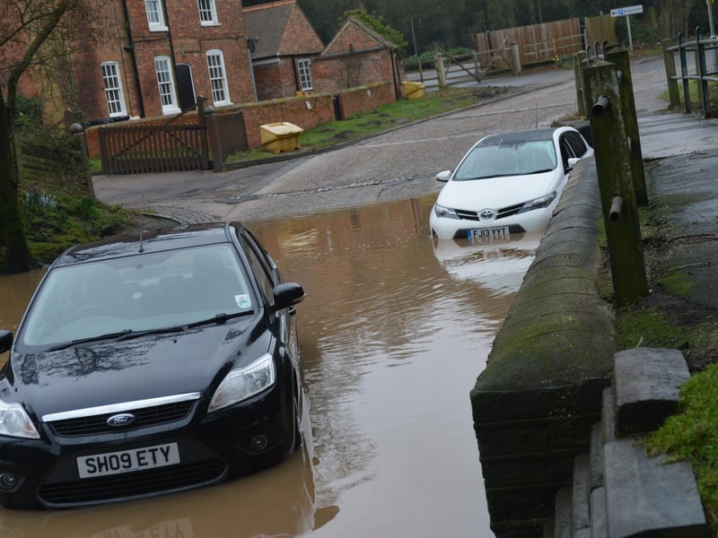 Cars were in a flooded ford in 2016